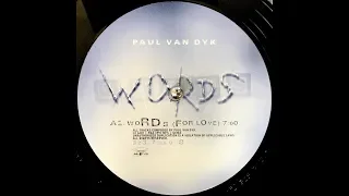 Paul van Dyk - Words (For Love) (1997)