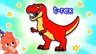 Club Baboo Dinos | LONG 1 HOUR VIDEO | Watch and Learn Dinosaur Names like Tyrannosaurus Rex