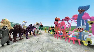 ALL POPPY PLAYTIME CHAPTER 2 VS ALL SCP FOUNDATION CHARACTERS In Garry's Mod