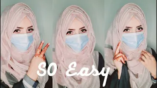 Hijab with organza dupatta||Wedding guest hijab style||Party Hijab Style 2021|| shanza zia