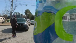 Water distribution centers in Clayton County