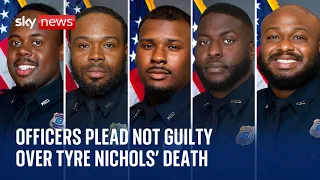 Five former Memphis officers charged over Tyre Nichols' death plead not guilty