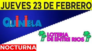 Resultados Quinielas Nocturnas de Córdoba y Entre Ríos, Jueves 23 de Febrero