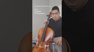 Learning the cello by myself, day 1