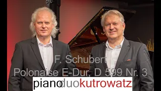 Franz Schubert POLONAISE E-Dur D 599 Nr 3, op. 75 - PianoDuo Kutrowatz