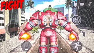 Help Me😭 - Hulk fight with Hulkbuster in Indian Bike Driving 3d || New Update Hulk attack