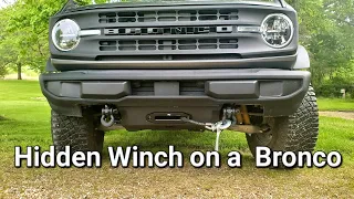 Hidden Winch Install On A Bronco #ford
