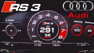 2018 Audi RS3 (0-290km/h) TOP SPEED, Acceleration TEST✔