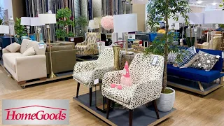 HOMEGOODS FURNITURE ARMCHAIRS SOFAS COFFEE TABLES DECOR SHOP WITH ME SHOPPING STORE WALK THROUGH