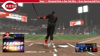 MLB THE SHOW 24 | Cincinnati Reds vs New York Mets | Game 7