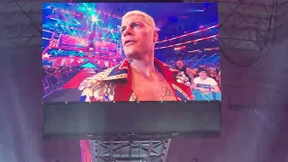 Cody Rhodes wrestlemania 38 return live reaction