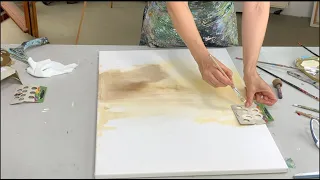DIY Tool Abstract Acrylic Techniques I Painting block? Your invitation to creative expression