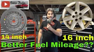 Better Gas Mileage from Bigger wheels and Tires (How to Save Fuel)