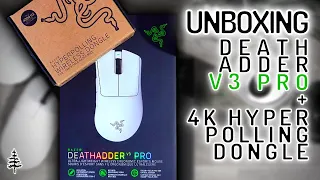 Razer Death Adder V3 Pro + 4K Hyperpolling Wireless Dongle Unboxing