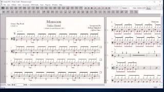 Drum Score World (Sample) Tokio Hotel - Monsoon