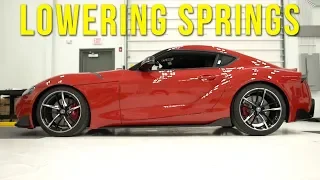 A90 Supra Lowering Springs Install