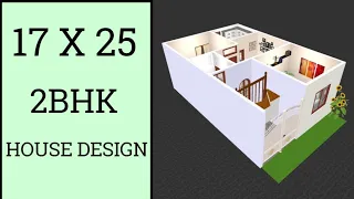 17 X 25 मैं बहुत ही शानदार घर का नक्शा ll 425 Sqft Ghar Ka Naksha ll 17 X 25 House Plan