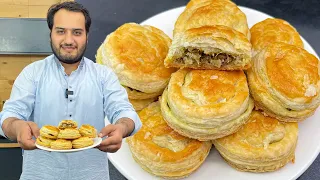 Puff Pastry Recipe - Step by Step Puffy Keema Patties