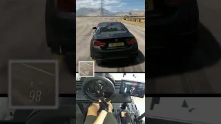 Drag Race BMW M4 GTS | Forza Horizon 5 #steeringwheel #short #bmwm4gts