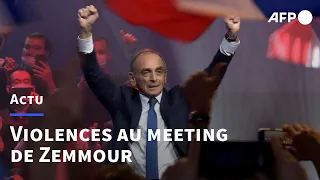 Le premier meeting de Zemmour marqué par des violences | AFP