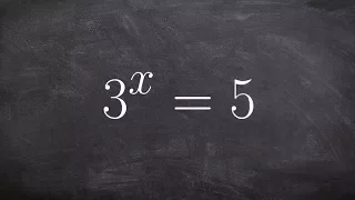 Solve an exponential equation by taking log of both sides & approximating the value