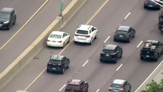 POLICE CHASE caught on camera: Police pursuit on Edens Expressway captured on Sky 5