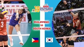 Philippines vs South Korea | Asian Women's Volleyball Championship 2017