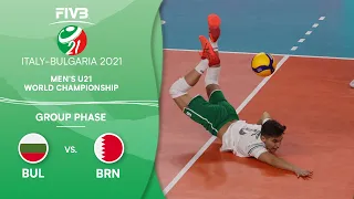 BUL vs. BRN - Pre-Round | Full Match - Men's U21 Volleyball World Champs 2021