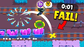 *0.1 SECOND* EPIC CROW FAIL! (Brawl Stars Funny Moments)