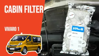 How to replace the cabin filter Vivaro mk1 👃
