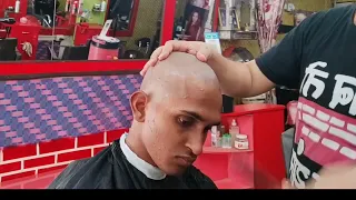 Headshave /Forced Headshave / How to Dandruff Headshave Dandruff Removal /Straight Razor Headshave