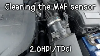 How to clean a MAF Sensor on 2.0 diesels (Citroen, Peugeot, Ford)