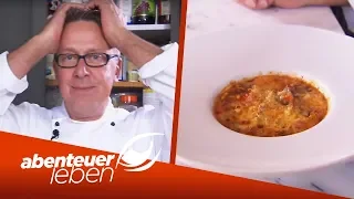 Pizza neu interpretiert: Dirk Hoffmann testet überbackene Pizzasuppe! | Abenteuer Leben | kabel eins
