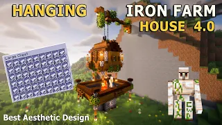 Minecraft Aesthetic How to Build Easy IRON FARM House | Tutorial