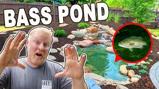 BASS POND built in ONE DAY!