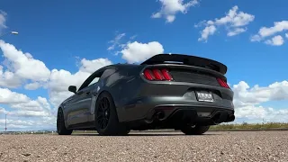2017 ProCharged Mustang 3.7, drive-bys with revs. (Revised exhaust setup).