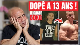 UN DOPÉ de 13 ans 😱😱( Il gagne 50 kg de muscle pour mourir jeune )😢!