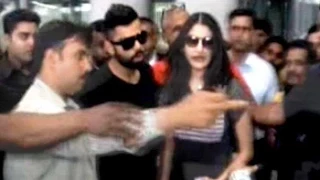 Kohli, Anushka arrive in Kolkata for IPL opening ceremony