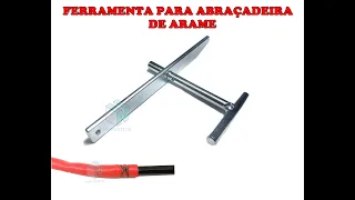 Ferramenta para fazer abraçadeira de arame