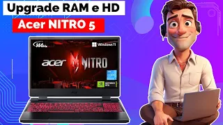 Upgrade de Memória RAM e SSD no Acer Nitro 5 ( com RTX 3050 )
