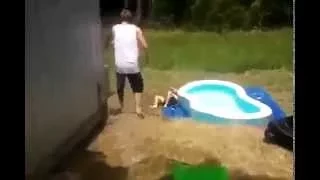 ПРИКОЛЫ 2013 ЛУЧШИЕ joke 18 HD Ultimate slip and slide slip n slide pool Fail NEW 2013, Новые Прик