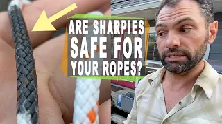 Are Sharpies on Climbing Ropes Safe?  Break tests with Sharpie Permanent Markers vs Beal Rope Marker