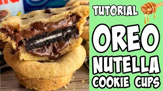 How to make Oreo Nutella Cookie Cups! tutorial