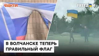 💙💛 С флагами и благодарностю ВСУ - жители Волчанска радуются освобождению от российской оккупации