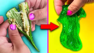 Slime From PLANTS? Testing 5 No Glue Slime Recipes!