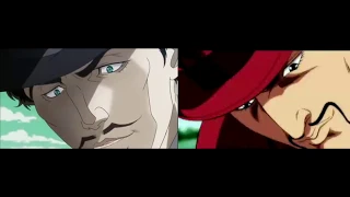 JoJo's Bizzare Adventure: Zeppeli Punches a Frog (2007 Film vs 2012 Anime Comparison)