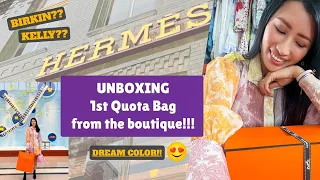 UNBOXING MY FIRST HERMES BAG 🤩 Birkin 25 or Kelly 25? | ULTIMATE DREAM BAG WISHLIST COLOR!!