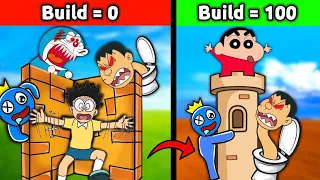 Build To Survive 😱 || Funny Game Roblox 😂