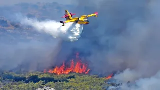 Fire at Lavrio 16/8/2021 - Part 4 HAF Canadair CL-415 Exclusive