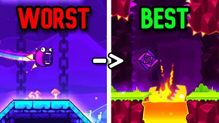 RANKING GEOMETRY DASH LEVELS WORST TO BEST